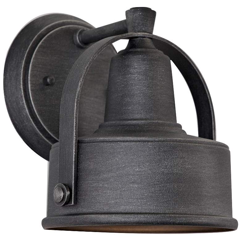 Image 7 Portland 8" High Weathered Pewter Outdoor Wall Light more views