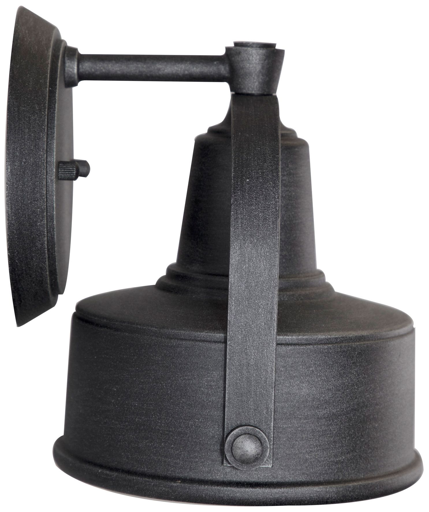 Portland 8" High Weathered Pewter Outdoor Wall Light in scene