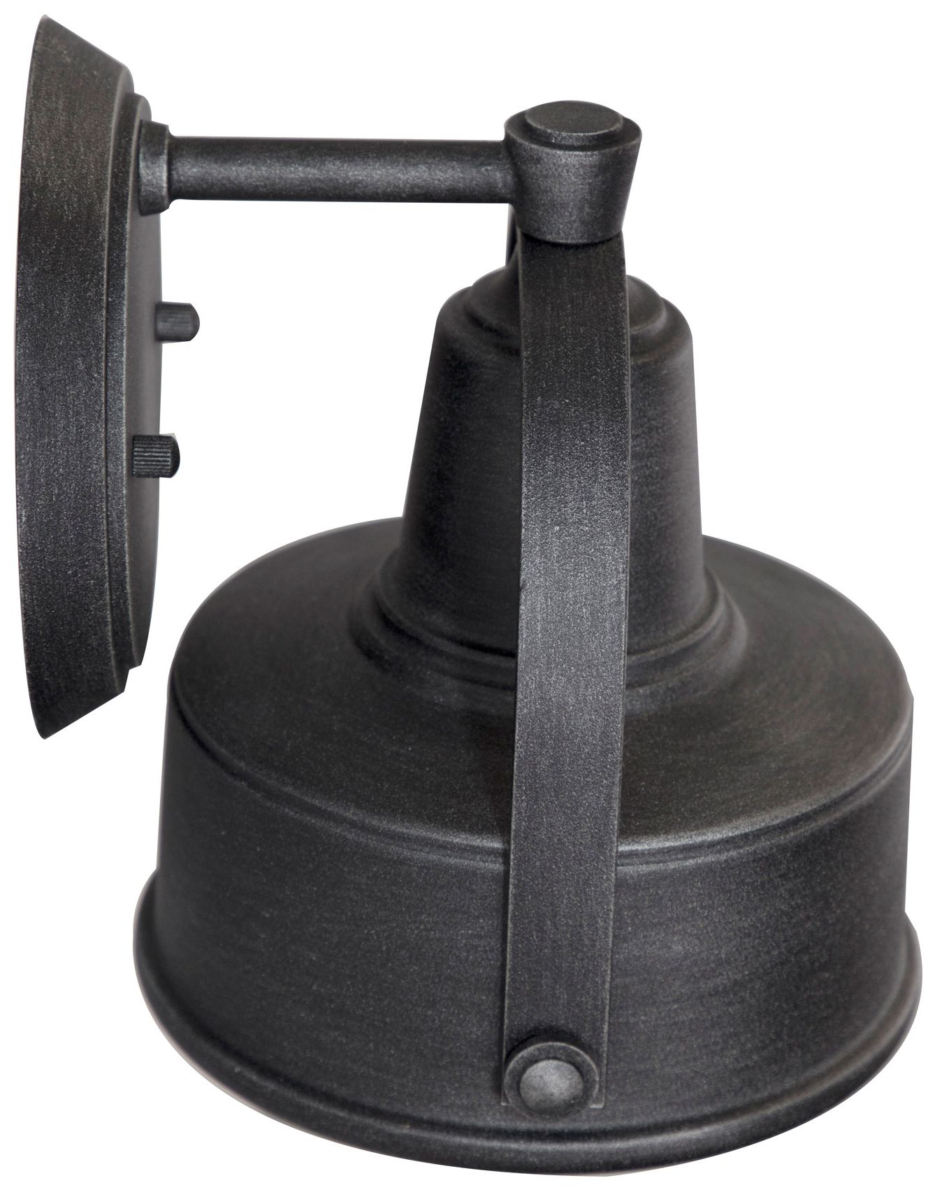 Portland 8" High Weathered Pewter Outdoor Wall Light in scene