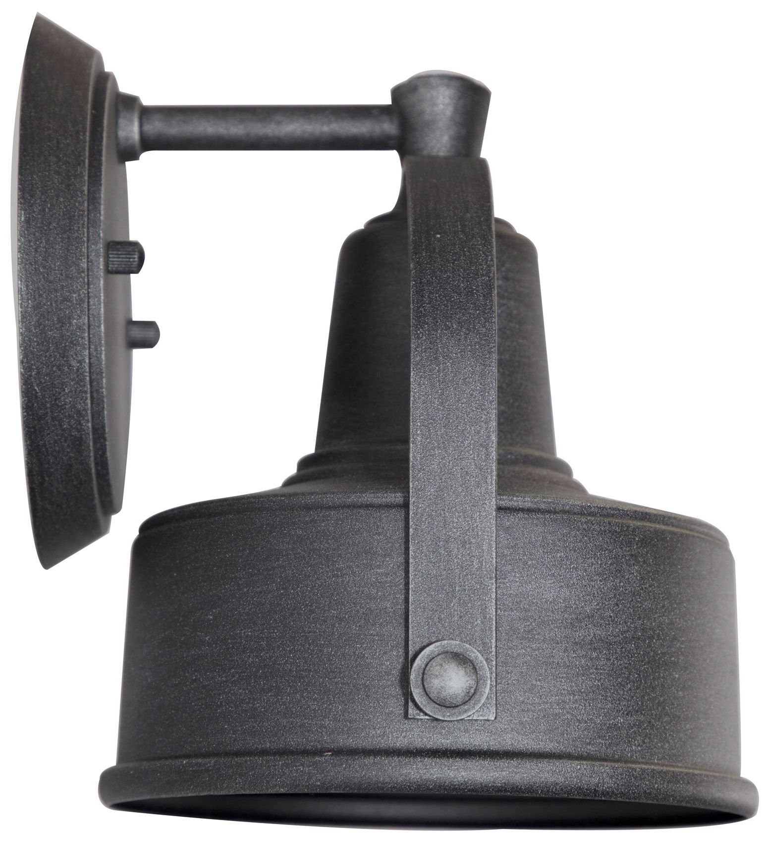 Portland 8" High Weathered Pewter Outdoor Wall Light in scene