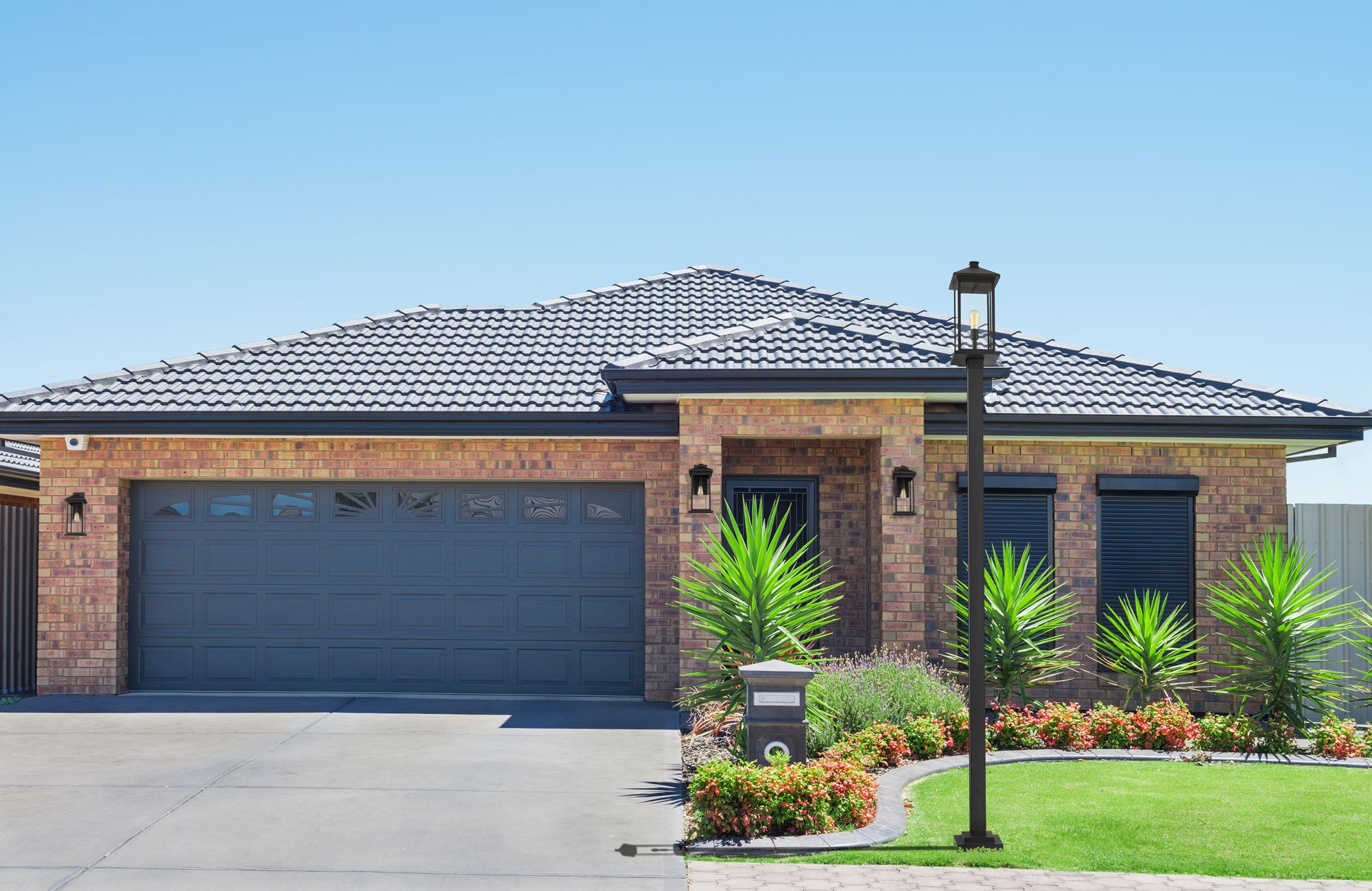 Image 3 Portland by Z-Lite Black 117 inch 1 Light Outdoor Post Mounted Fixture more views