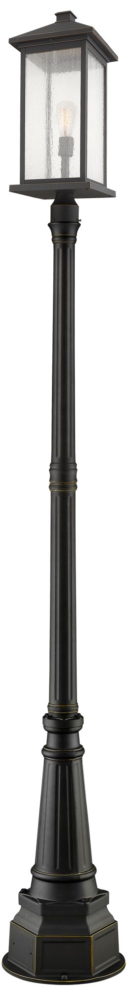 Portland by Z-Lite Bronze 105.25 inch 1 Light Outdoor Post Mounted Fixture