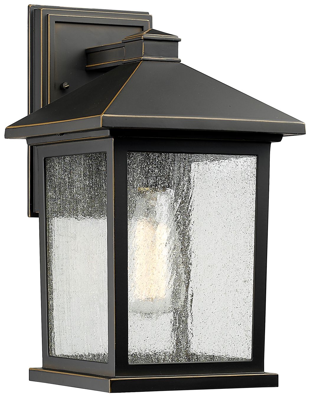 Portland by Z-Lite Oil Rubbed Bronze 14 inch 1 Light Outdoor Wall Light