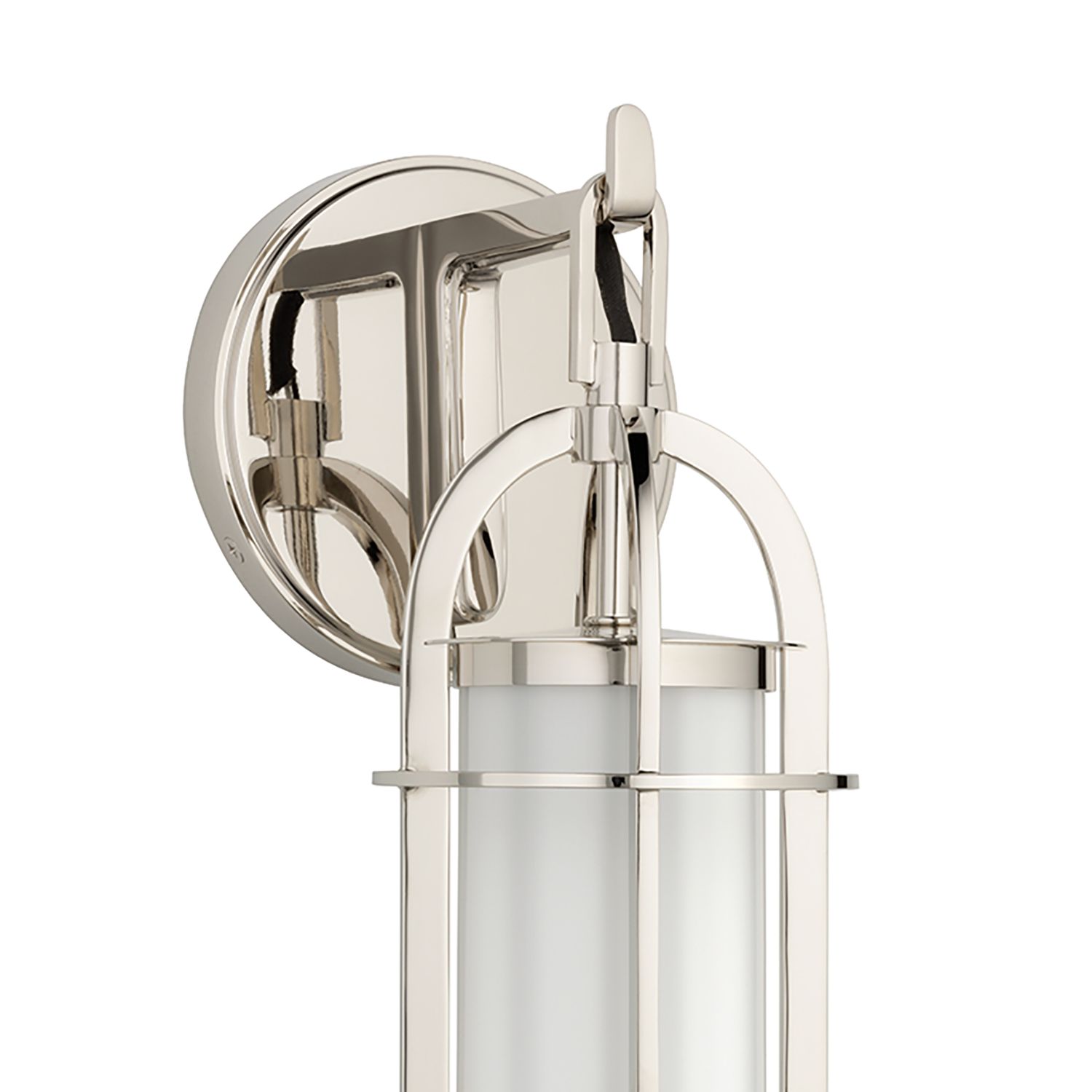 Image 2 Portland Collection 14 1/2" High Polished Nickel Wall Light more views
