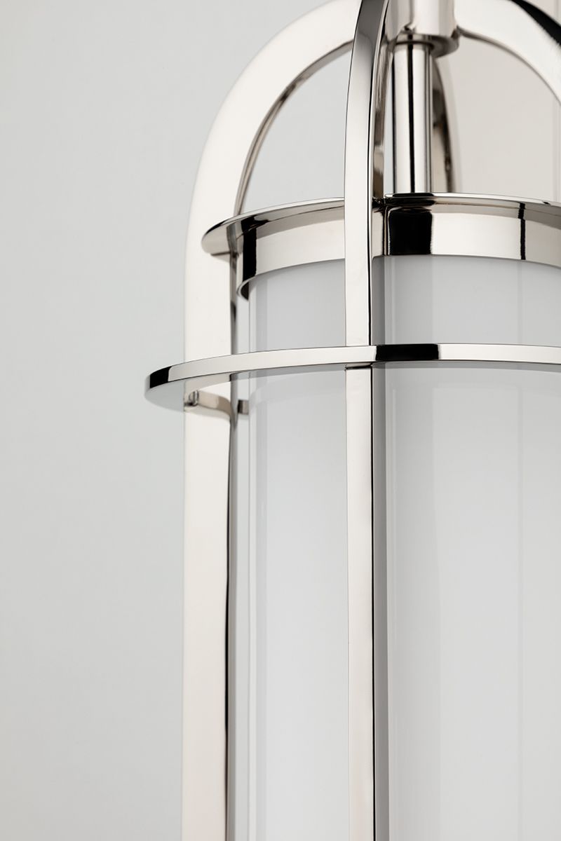 Image 3 Portland Collection 14 1/2" High Polished Nickel Wall Light more views