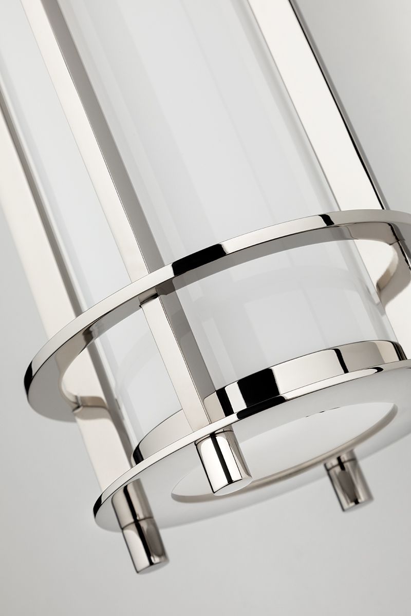 Image 4 Portland Collection 14 1/2" High Polished Nickel Wall Light more views