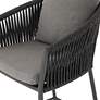 Porto 31" Charcoal and Bronze Outdoor Bar Stool