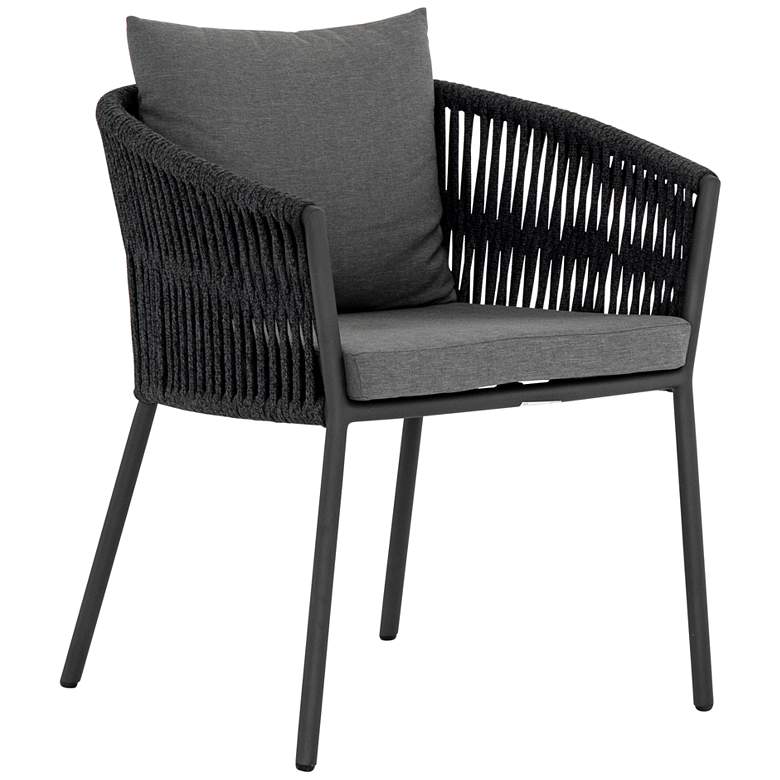 Image 1 Porto Charcoal and Bronze Outdoor Dining Chair