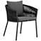 Porto Charcoal and Bronze Outdoor Dining Chair