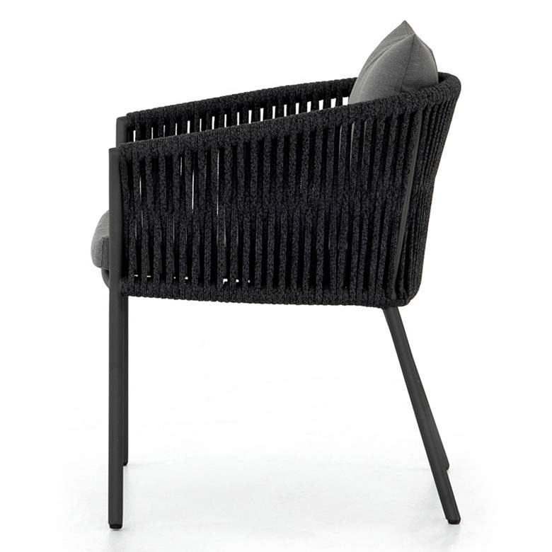 Image 5 Porto Charcoal and Bronze Outdoor Dining Chair more views