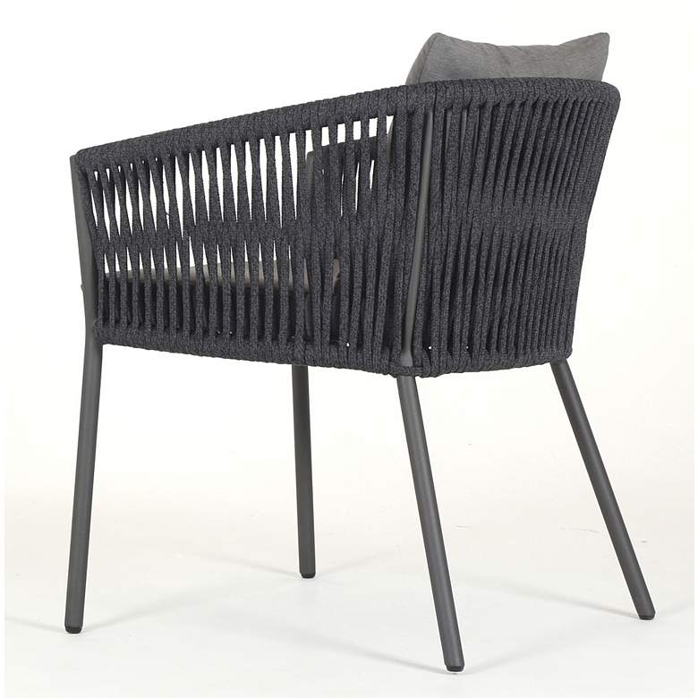 Image 6 Porto Charcoal and Bronze Outdoor Dining Chair more views