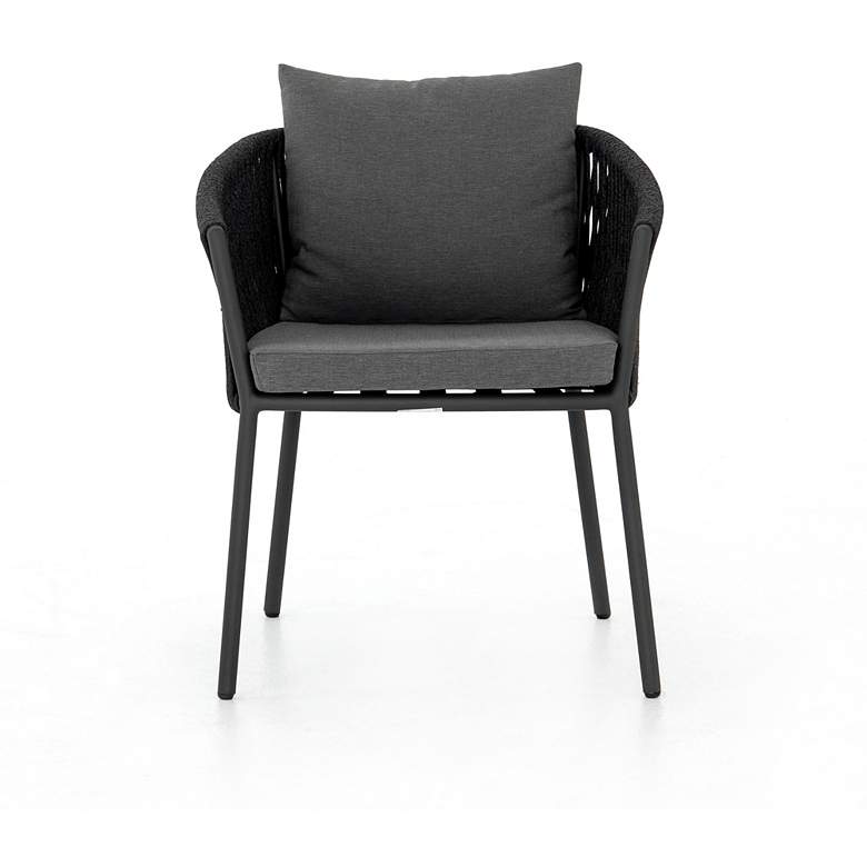 Image 7 Porto Charcoal and Bronze Outdoor Dining Chair more views