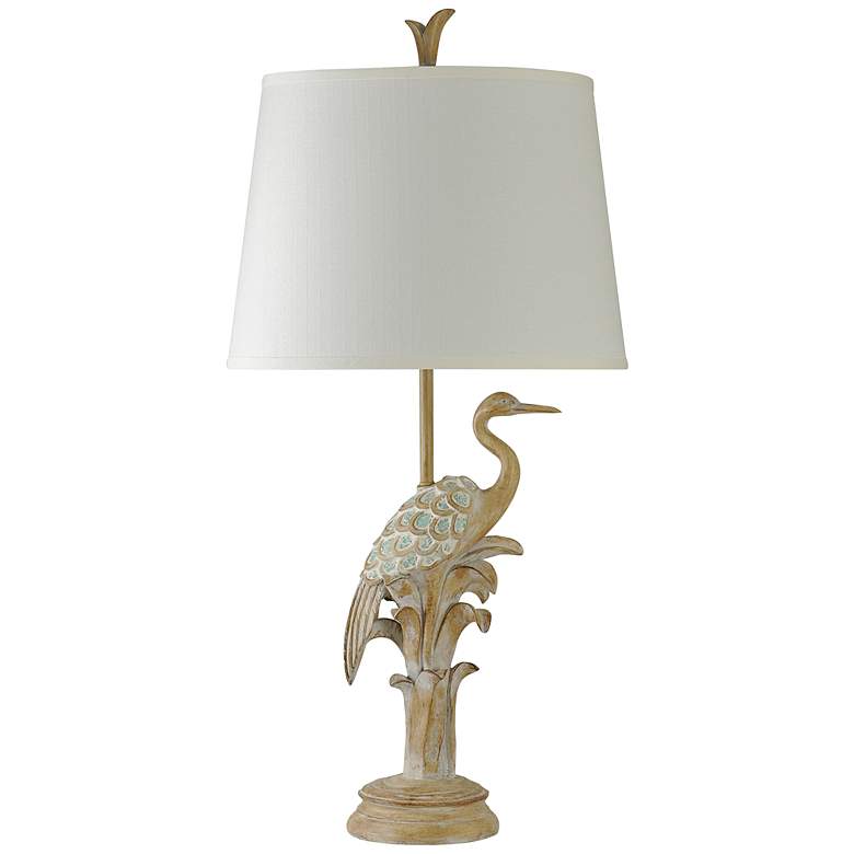 Image 2 Porto Natural Wood Sculptural Table Lamp