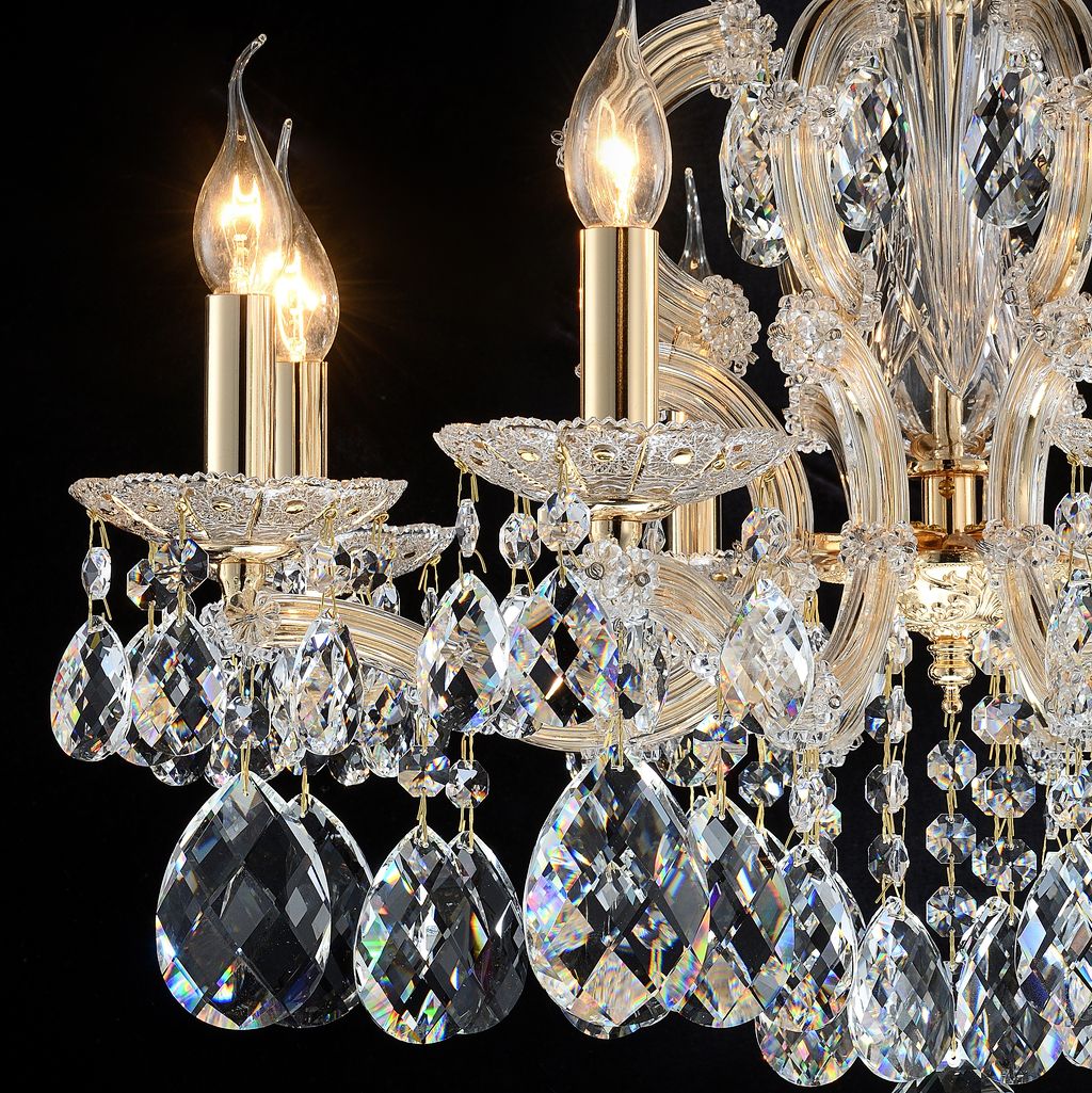 Image 2 Portola II 25 3/4" Wide Gold Crystal 8-Light Chandelier more views