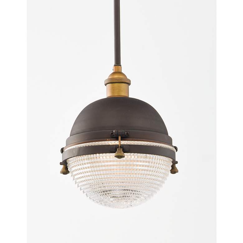 Image 4 Portside 10" High Oil-Rubbed Bronze Outdoor Hanging Light more views