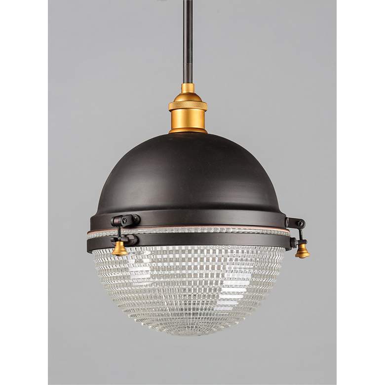 Image 2 Portside 13 1/4"H Oil-Rubbed Bronze Outdoor Hanging Light more views