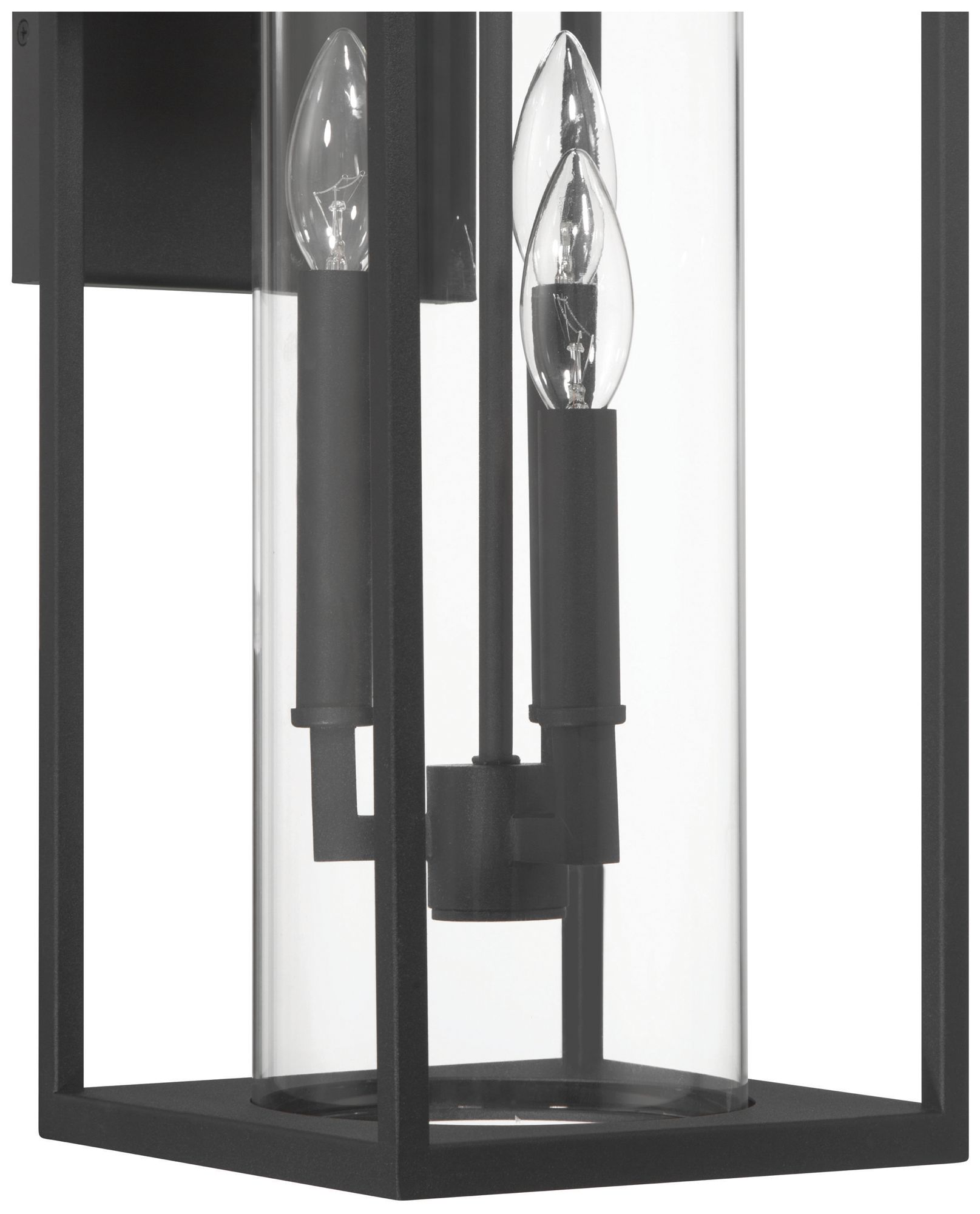 Image 3 Portside 24" High 3-Light Black Outdoor Wall Sconce more views