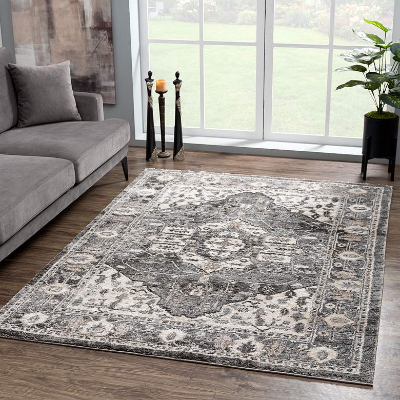 Image 1 Portsmouth Originality 40272 7'10"x10'6" Gray Area Rug