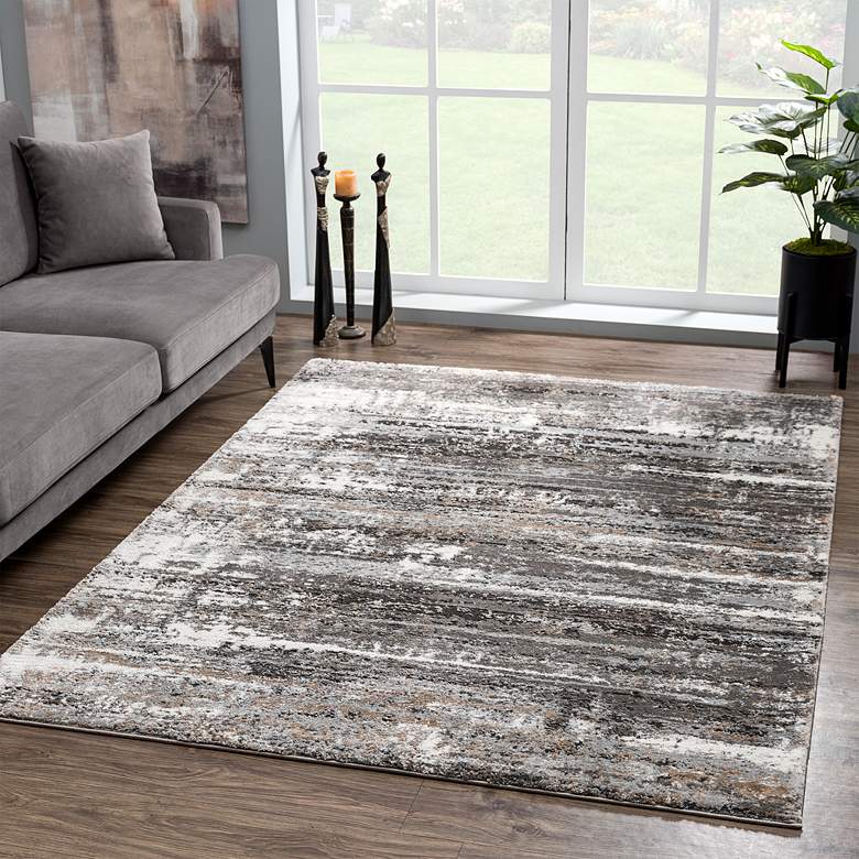 Image 1 Portsmouth Passion 40572 7&#39;10 inchx10&#39;6 inch Gray Area Rug