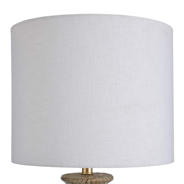 Image 3 Portsmouth Round Molded Textured Gold Vase Table Lamp more views