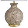 Portsmouth Round Molded Textured Gold Vase Table Lamp