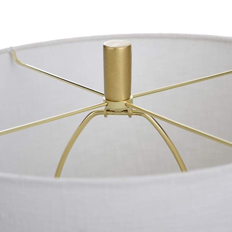 Image 5 Portsmouth Round Molded Textured Gold Vase Table Lamp more views