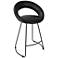 Posano 23" Black Faux Leather Counter Stool