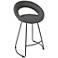 Posano 23" Gray Faux Leather Counter Stool