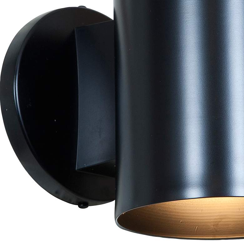 Image 3 Poseidon 6 inch High Black Cylinder LED Outdoor Wall Light more views