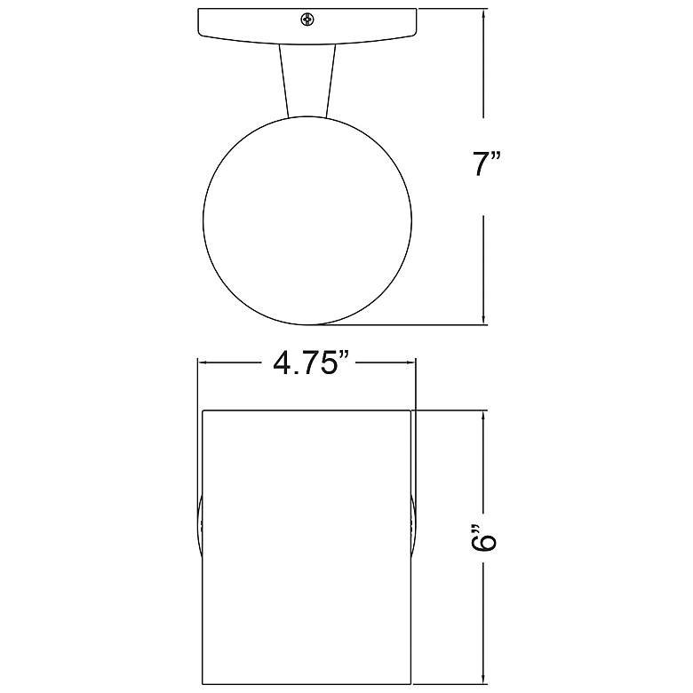 Image 2 Poseidon 6" High Satin LED Outdoor Wallwasher more views