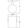 2_Poseidon 6" High Satin LED Outdoor Wallwasher more views