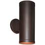 1_Poseidon - Outdoor LED Wallwasher - Bronze - Clear