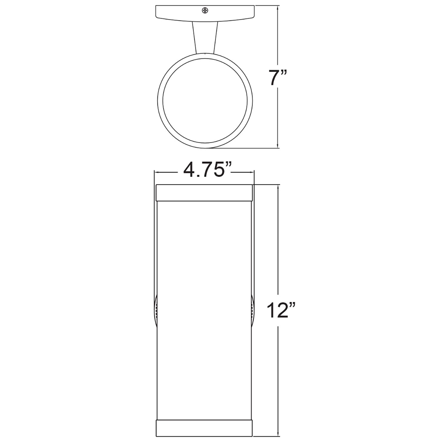 Image 2 Poseidon - Outdoor LED Wallwasher - Bronze - Clear more views