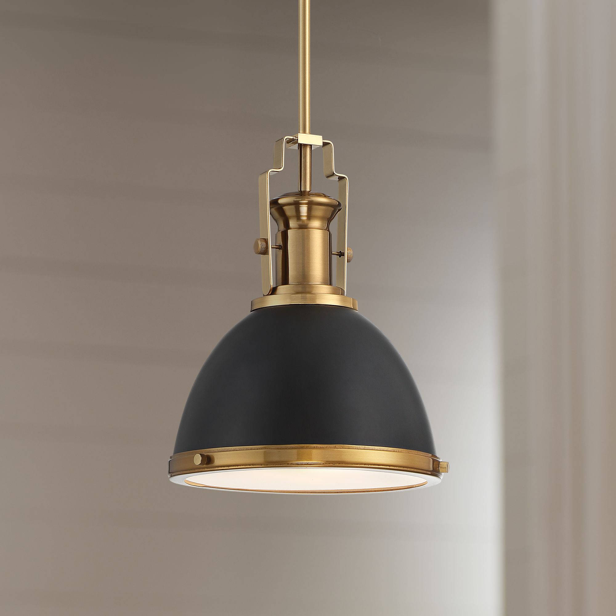 brass pendant light bathroom