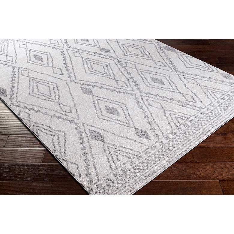 Image 2 Positano PSN-2303 5&#39;3 inchx7&#39;3 inch Charcoal and Ivory Area Rug more views