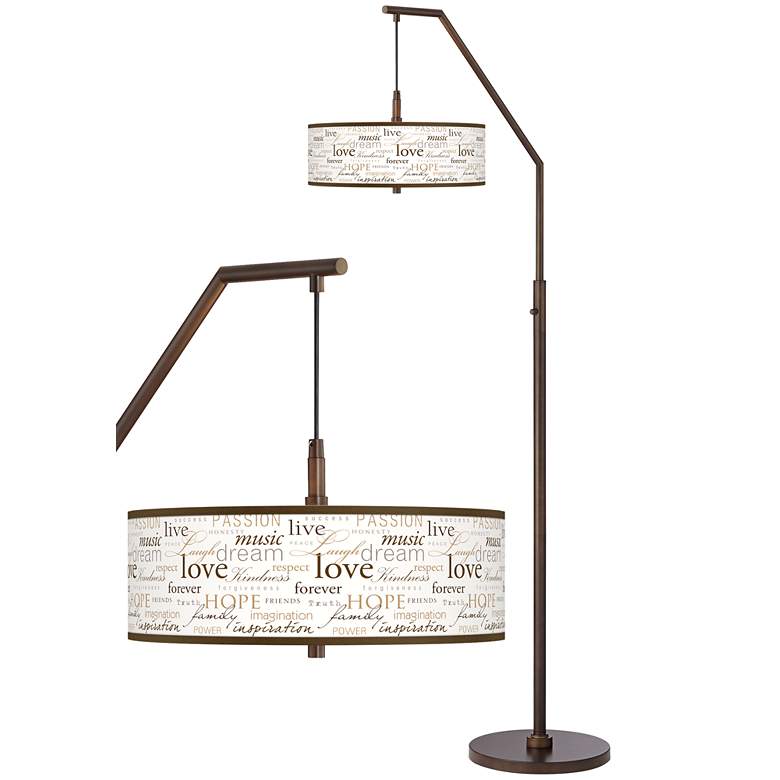 Image 1 Positivity Bronze Downbridge Arc Floor Lamp