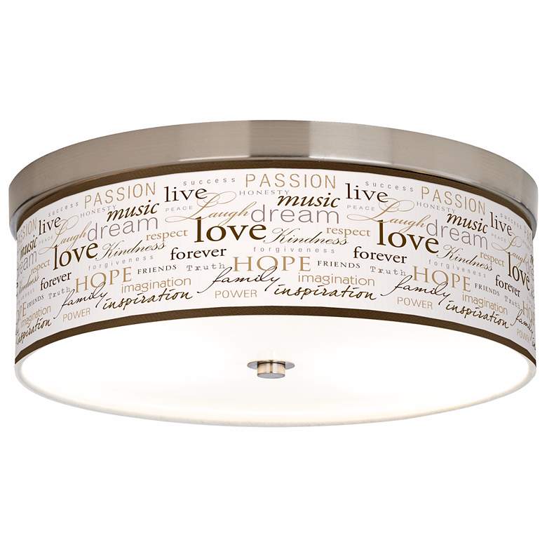 Image 1 Positivity Giclee Energy Efficient Ceiling Light