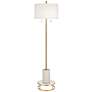 1_Possii Euro Milan 69 1/2" Marble and Gold Modern Floor Lamp with Riser