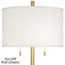 2_Possii Euro Milan 69 1/2" Marble and Gold Modern Floor Lamp with Riser more views