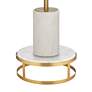 4_Possii Euro Milan 69 1/2" Marble and Gold Modern Floor Lamp with Riser more views