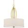 Possini Anora 22" Wide 3-Light Soft Gold Modern Pendant Chandelier