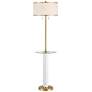 2_Possini Bellini 65" Faux Marble Floor Lamp with Tray Table and USB