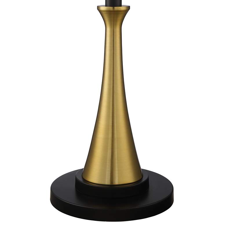 Image 5 Possini Burbank 70" Black and Brass Torchiere Floor Lamp with Dimmer more views
