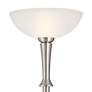 3_Possini Burbank 70" Brushed Nickel Torchiere Floor Lamp with Dimmer more views