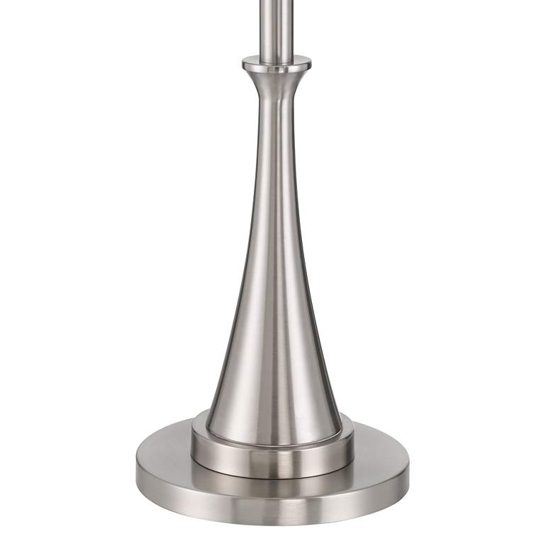 Image 4 Possini Burbank 70" Brushed Nickel Torchiere Floor Lamp with Dimmer more views