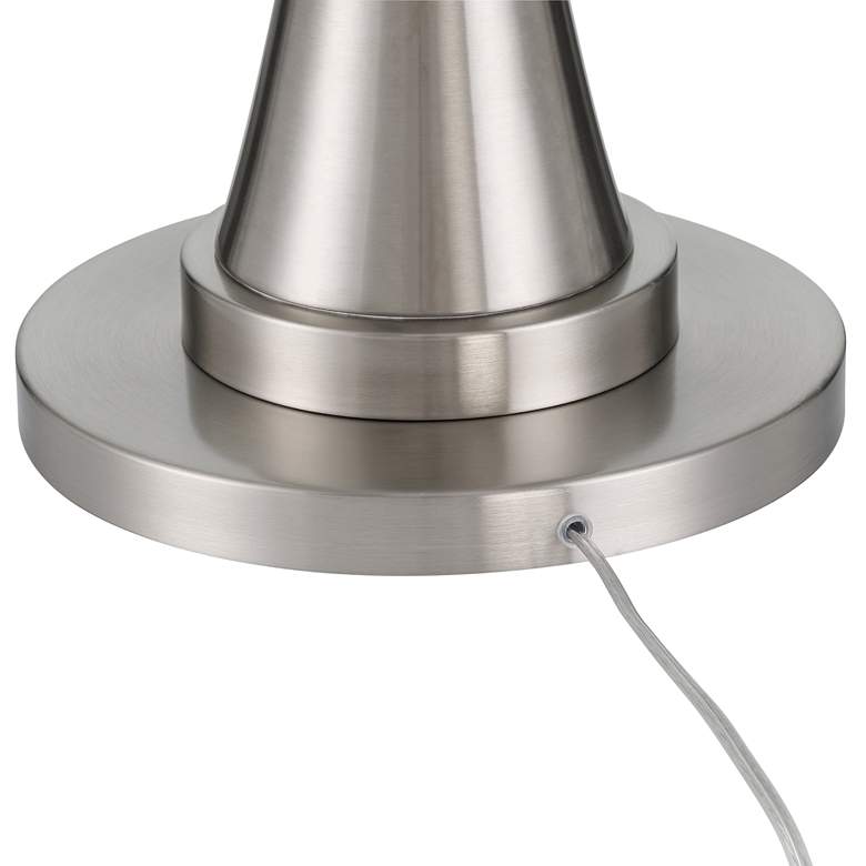 Image 5 Possini Burbank 70" Brushed Nickel Torchiere Floor Lamp with Dimmer more views