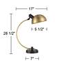 Possini Diego 28 1/2" High Black and Gold Adjustable USB Desk Lamp