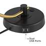 Possini Diego 28 1/2" High Black and Gold Adjustable USB Desk Lamp