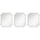Possini Eliana Angled Edge Queen Bed Headboard Mirrors Set of 3