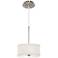 Possini Euro 10 1/4" Wide Cream Textured Faux Silk Shade Mini Pendant